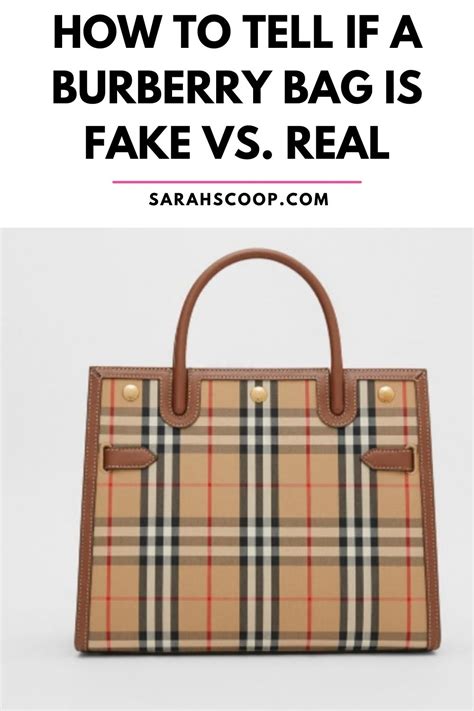 how can you tell if its a real burberry bag|Burberry bag symbol.